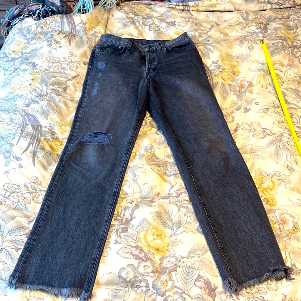 Carmar Distressed Straight Leg Jeans